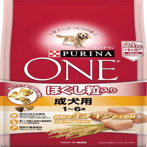ピュリナ ワン 成犬用1-6歳 ドライ ほぐし粒入り チキン 2.1kg700g×3袋 ドッグフード