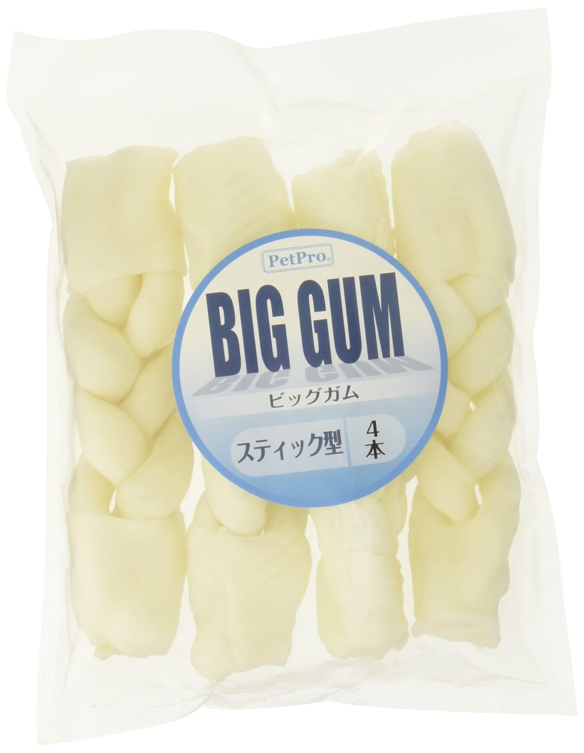 ペットプロ 犬用おやつ ミルク BIGガム スティック型 4本入