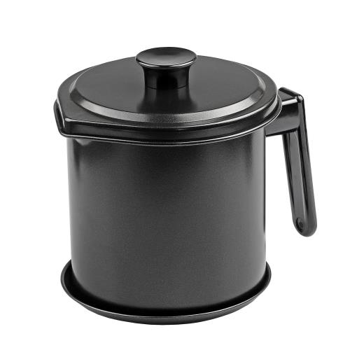 BLKP パール金属 オイル ポット 1.1L 限定 ブラック 油缶 受け皿付 BLKP 黒 AZ-5040