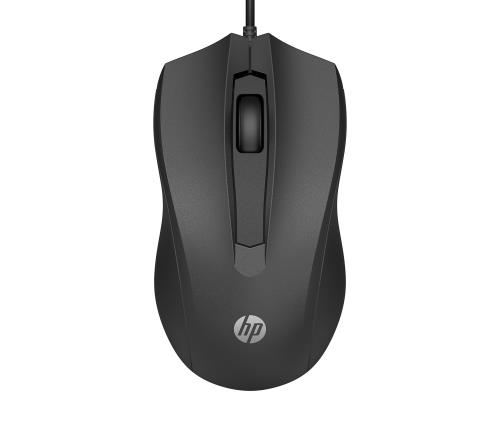 ヒューレット・パッカードHP HP 100G 有線 マウス 光学式 1600dpi USB 黒 ブラック国内正規品
