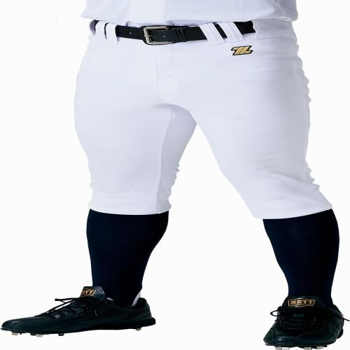 ゼット ユニフォーム ショート フィット パンツ ショートフィットパンツ ウェア 野球 ユニフォームパンツ ホワイト S