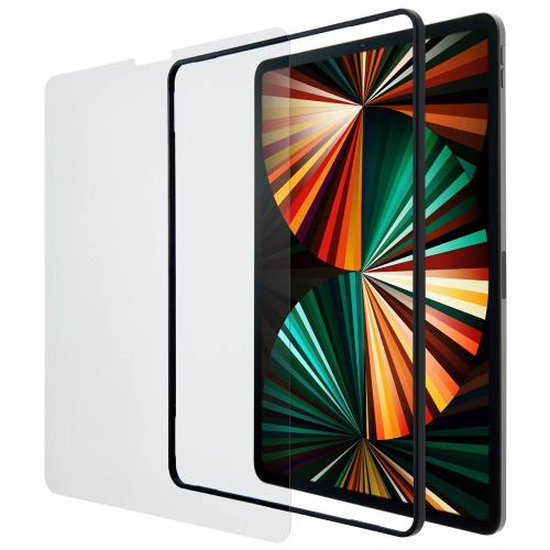 エレコム i Pad Pro 12.9 第6/5/4/3世代 2022/2021/2020/2018年 液晶保護 ガラスフィルム ガイドフレーム付 TBWA21PLFLGGJ