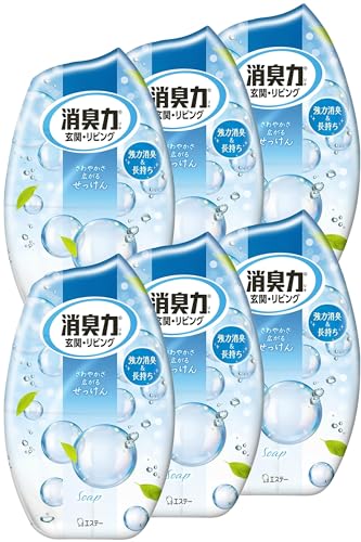 消臭力 まとめ買い 玄関 リビング 部屋用 置き型 せっけん 400m L×6個 お部屋の消臭力 部屋 寝室 消臭剤 消臭 芳香剤