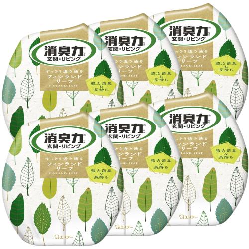 消臭力 まとめ買い 玄関 リビング 部屋用 置き型 北欧 フィンランドリーフ 400m L×6個 お部屋の消臭力 部屋 寝室 消臭剤 消臭 芳香剤