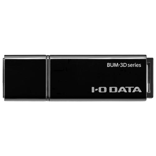 アイ・オー・データ IODATA USBメモリー 256GB USB 3.2 Gen 1USB 3.0対応 キャップ/ストラップホール付き 日本メーカー BUM-3D256G/K