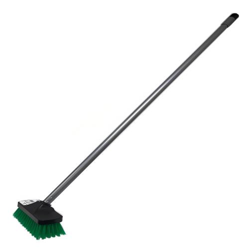 日本クリンテック H＆B化繊デッキブラシ 幅20cm 全長112cm 業務用 現場 厨房 廊下 玄関 学校 軽量