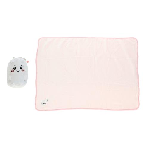 丸眞 マスコット巾着付きブランケット 0775038300 23ちいかわ ブランケット:約H70×W100cm 収納時:約H22×W15×D15cm足・引き手部分含めず