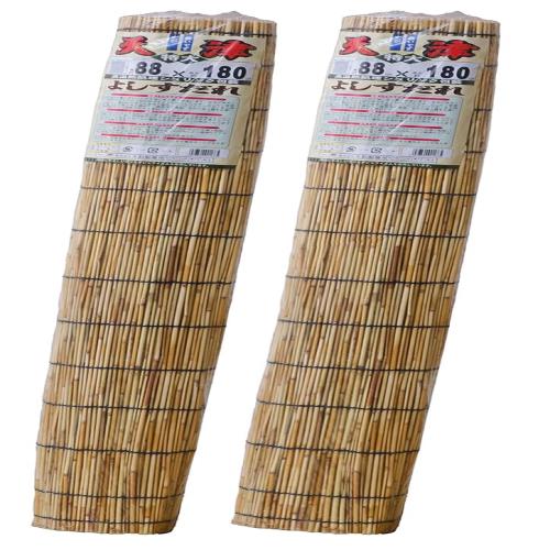水勘製簾所 天津すだれ 天然 簾 サイズ 特大 横幅約88×長さ約180cm 2本セット