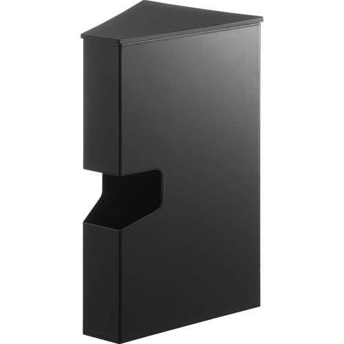 山崎実業Yamazaki マグネット プラスチックバッグケース ブラック W9×D10.5×H22.6cm タワー tower 浮かせる収納 アイラップ収納 調理用ポリ袋 収納ケース 1617