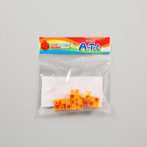 アーテック Ar Te Cブロック ハーフ B 単品 8個セット 77784 オレンジ