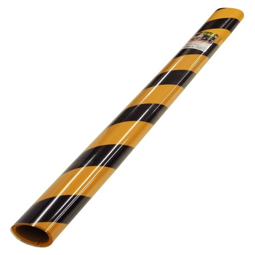 カーボーイ 安心クッション 丸型 50X900mm ブラック/イエロー(トラ)