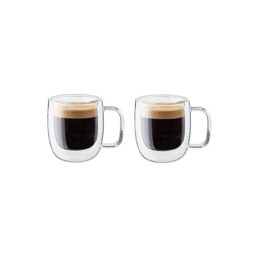 ZWILLING ツヴィリング 「 ソレント ダブルウォール グラス エスプレッソ 80ml 2pcs セット 」タンブラー 断熱 保冷 保温 二重構造 エスプレッソ デミタス カップ 電子レンジ対応