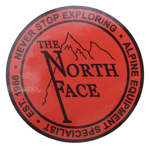 [ザ・ノース・フェイス] ステッカー TNF Print Sticker オールドロゴ 日本 F (FREE サイズ)