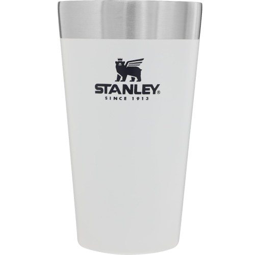 STANLEY(スタンレー) スタッキング真空パイント 0.47L ホワイト 真空断熱タンブラー ステンレス コーヒー 保温保冷 ビール アウトドア スポーツ観戦 食洗機対応 保証 (日本正規品)