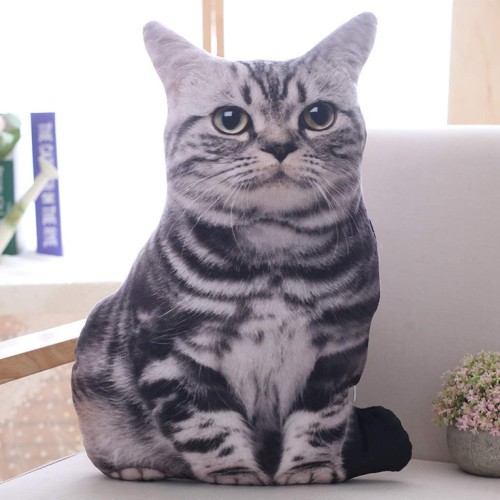 猫 ぬいぐるみ ネコ リアル 50CM かわいい 動物 アニマル アメショ 擬似ペット 3D 癒し 柔らかい/丈夫/耐久性 キッズ 出産祝い 入園祝い 誕生日ギフト クリスマスプレゼント おもちゃ 添