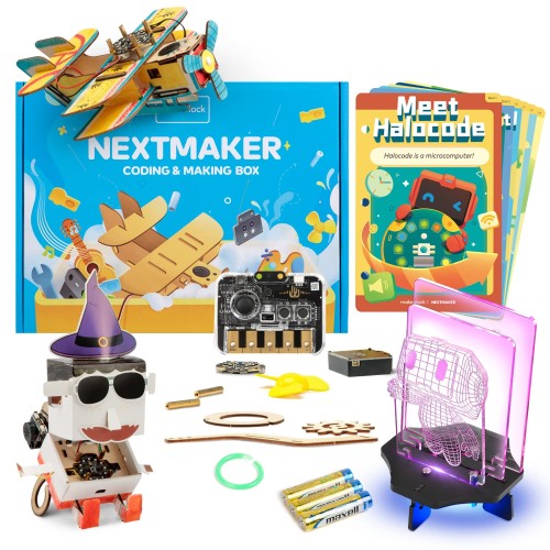 Makeblock Nextmaker Box1 電気実験キット STEM 教育コーディングキット 8-10歳子供向け STEM おもちゃ 科学キット 子供向けのコーディング 電子工作 キット