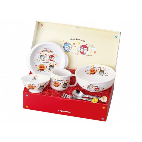 金正陶器(Kaneshotouki) 「 それいけ!アンパンマン 」 食器 ギフト セット なかよしシリーズ 066740 ホワイト 30.5ｃｍ