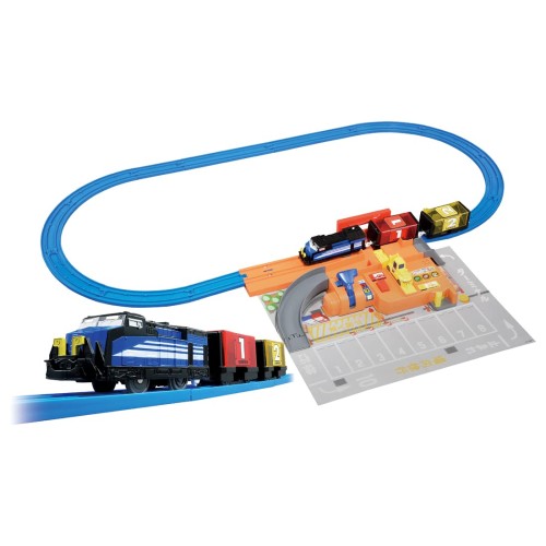 タカラトミー(TAKARA TOMY) 『 プラレール トミカを運ぼう!サクサクつみおろしターミナル 』 電車 列車 おもちゃ unisex 3歳以上 玩具安全基準合格 STマーク認証 PLARAIL