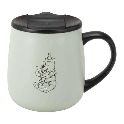 maebata くまのプーさん マグカップ マグ 蓋付き 300ml ステンレス 二重構造 真空 保温 保冷 結露防止 箱入り プレゼント ディズニー D-WP35 52944