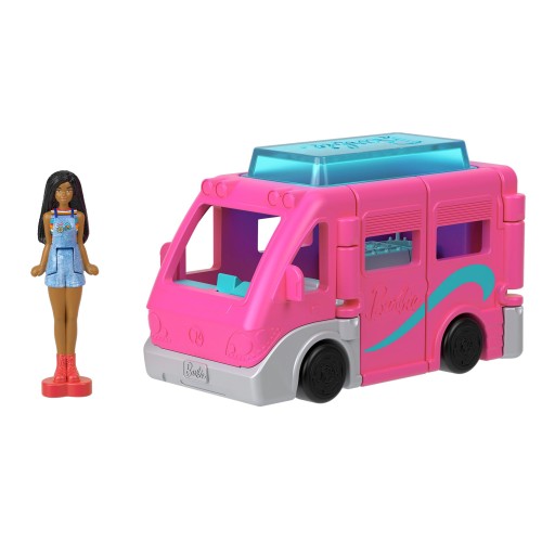 バービー(Barbie) ミニバービーランド ドリームキャンパー マイクロドール1体付 きせかえ人形・ハウス ままごと・ごっこ遊び キャンピン