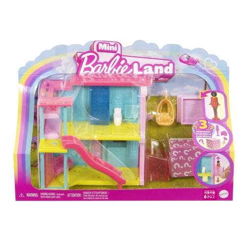 バービー(Barbie) ミニバービーランド ドリームハウス（ブルー・イエロー） きせかえ人形・ハウス ままごと・ごっこ遊び マイクロドール