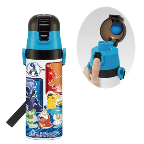 スケーター(Skater) 子供用 ステンレス 水筒 直飲み 470ml ポケモン 24 ポケットモンスター 子供に優しい軽量タイプ 保冷専用 waterbottle スポーツボトル かわいい キッズ