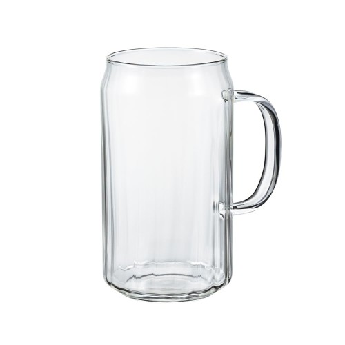 HARIO(ハリオ) 耐熱グラス カン 450m L ビール グラス ジョッキ 食洗機 電子レンジ 使用可 耐熱ガラス 日本製 HGK-450-M
