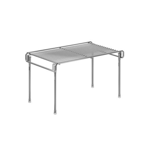 Wowfill シンク下収納ラック ステンレスキッチンシンク下収納 幅39.5×高さ18.8×奥行24cm 洗面台下収納 キッチン収納ラック 防錆、傷つけにくいです 組み立て簡単 耐荷重10kg (シ