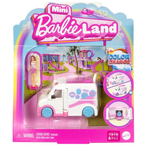 バービー(Barbie) ミニバービーランド きゅうきゅうしゃ きせかえ人形・ハウス ままごと・ごっこ遊び マイクロドール １体付 ミニカー 6