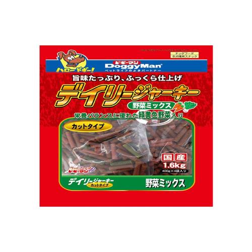 ドギーマン 犬用おやつ ヘルシージャーキー デイリージャーキー 野菜 カット 1.6Kg