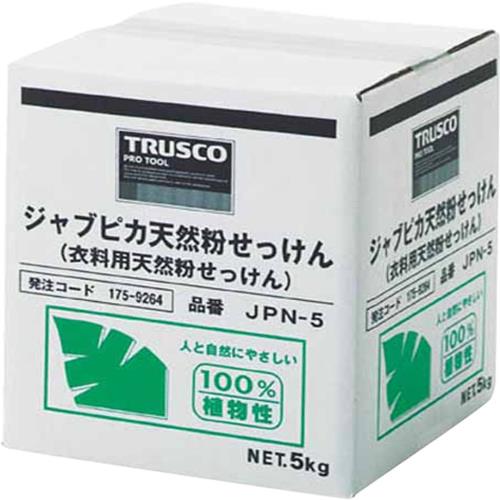 TRUSCO(トラスコ) ジャプピカ天然粉せっけん 5kg (1個=1箱) JPN-5