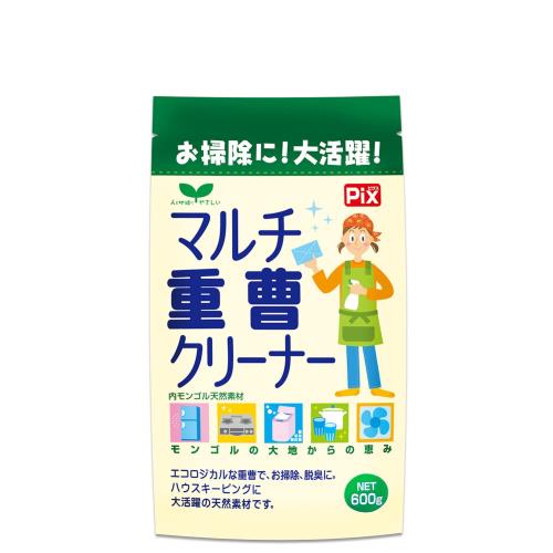 ライオンケミカル ピクス マルチ重曹クリーナー(食器 鍋 浴槽 換気扇 レンジ キッチン)天然素材 600g