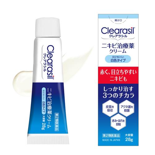 第2類医薬品ニキビ 治療薬 クレアラシル クリーム 白色タイプ 28g