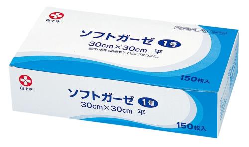 白十字 ソフトガーゼ 1号 150枚入 不織布ガーゼ