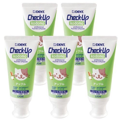 ライオン DENT チェックアップ kodomo アップル 5本（60g/本）