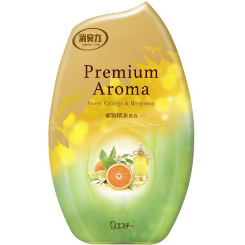 お部屋の消臭力 プレミアムアロマ 部屋用 スイートオレンジベルガモットの香り 400ml 玄関 リビング 寝室 ルームフレグランス 消臭 芳香剤