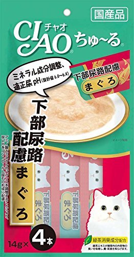 セット販売チャオ ちゅ〜る 下部尿路配慮 まぐろ （14g×4本）×6コ ［ちゅーる］