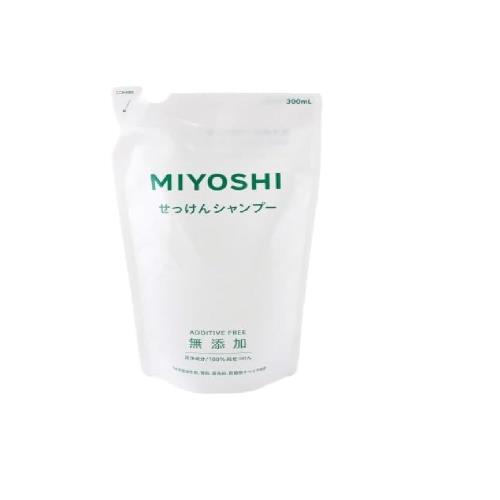 ミヨシ石鹸 まとめ買い無添加せっけんシャンプー 詰替用300ML×5個