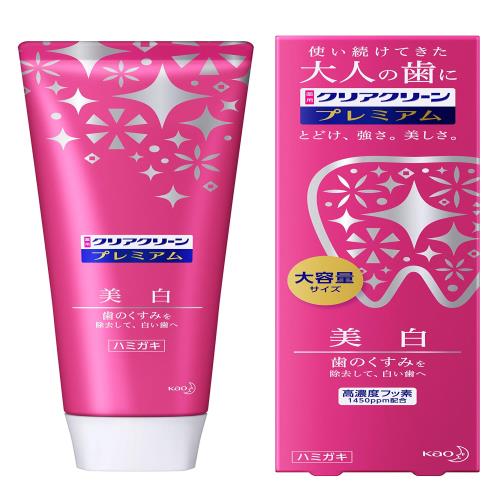 大容量 クリアクリーン プレミアム 美白 160g つややかで美しく白い歯へ 「1450ppmの高濃度フッ素配合」 [医薬部外品] 160グラム (x 1) パールミント