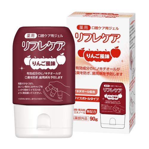 雪印ビーンスターク 医薬部外品 薬用・口腔ケア用ジェル リフレケア(りんご風味) 90g (有効成分:ヒノキチオール、グリチルリチン酸ジカリウム配合、 研磨剤・発泡剤・エタノール 無配合)