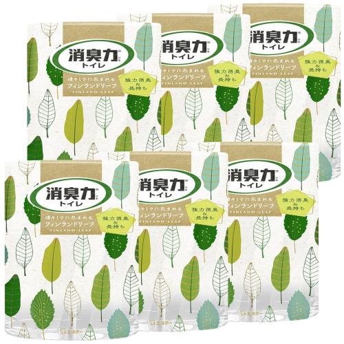 消臭力 [まとめ買い] トイレ用 置き型 北欧 フィンランドリーフ 400m L×6個 トイレの消臭力 トイレ 置くだけ 消臭剤 消臭 芳香剤
