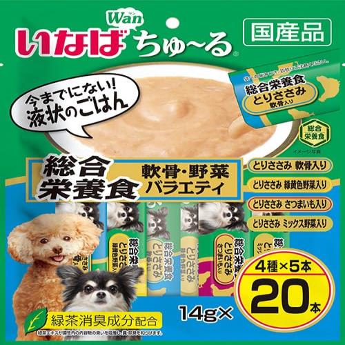 いなば ちゅ~る総合栄養食 軟骨・野菜バラエティ 20本