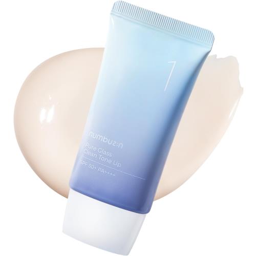 ナンバーズイン(numbuzin) 1番 ガラス玉トーンアップクリーム SPF50+ PA++++ 50ml 化粧下地 韓国コスメ 自然トーンアップ 韓国スキンケア 8種ヒアルロン酸含有
