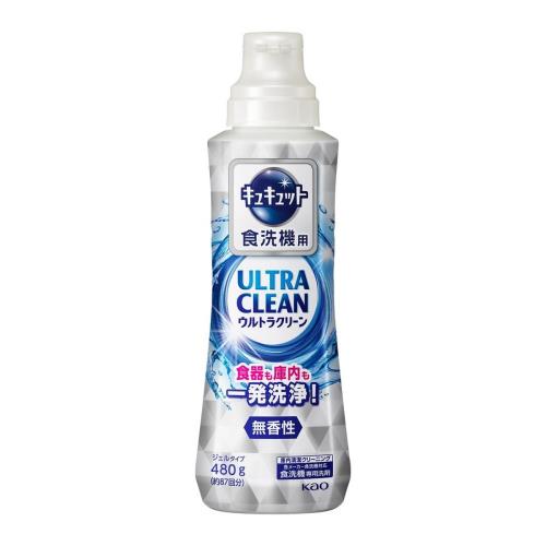 キュキュット ウルトラクリーン 食器用洗剤 食洗機用 食器も庫内もまるごと強力洗浄 無香性 本体 480g