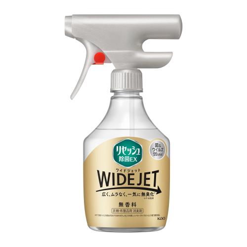 リセッシュ除菌EX WIDE JET(ワイドジェット) 汗・皮脂臭を広く、ムラなく、一気に無臭化! 無香料 本体410ml