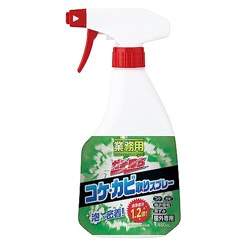 アイメディア(Aimedia) コケ取り剤 苔取り剤 480ml 日本製 泡 コケ掃除 屋外用 庭掃除 苔除去 カビ 黒ずみ 業務用 ガチ落ち コケ・カビ取りスプレー