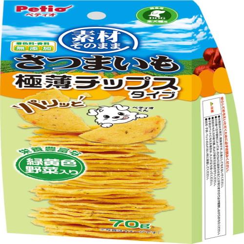 ペティオ (Petio) 素材そのまま さつまいも 野菜入り パリッと 極薄チップス 70ｇ