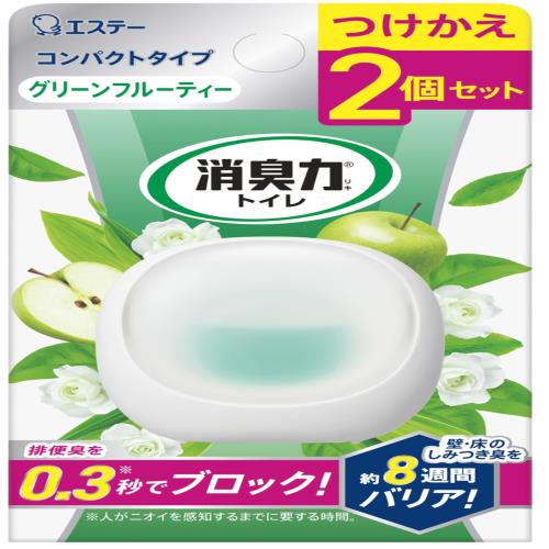 消臭力 トイレ コンパクト トイレ用 グリーンフルーティー つけかえ2個セット 消臭剤 消臭 芳香剤 おくだけ