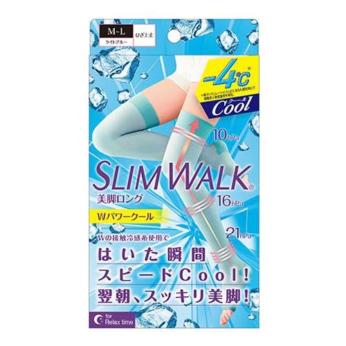 スリムウォーク 美脚ロング Wパワークール ひざ上丈 1足入 (M-Lサイズ)