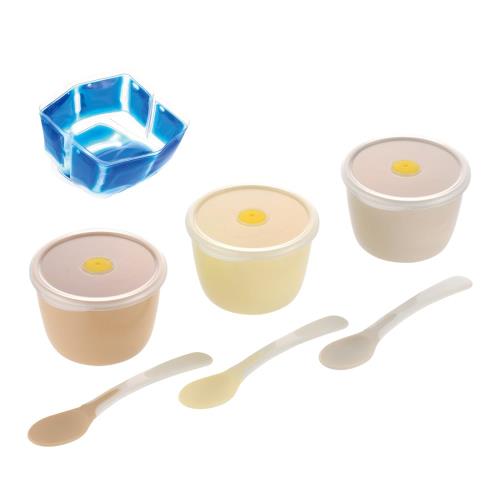 リッチェル トライ 離乳食スタートカップセット(保冷剤・スプーン付) 1個 100ml 5カ月頃から